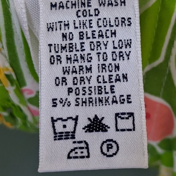 Lilly Pulitzer strapless wrap floral pink green dress size 0 - Picture 6 of 9